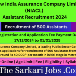 NIACL Assistant Recruitment 2024